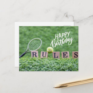 Cartão Postal Tênis com Feliz Aniversário com amor