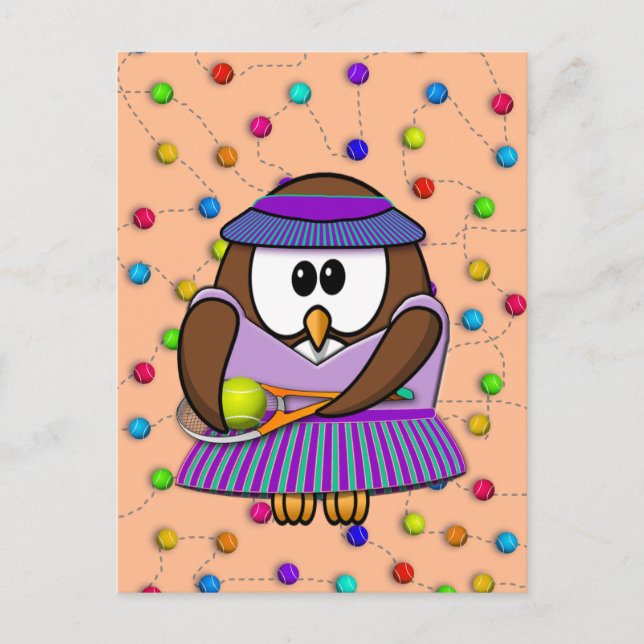 Cartão Postal tênis-coruja (Frente)