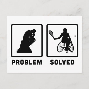 Cartão Postal Tênis de cadeira de rodas