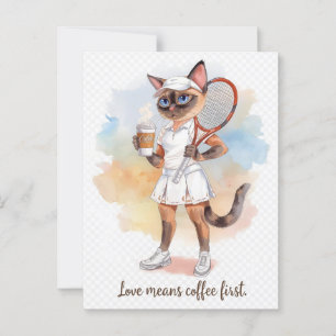 Cartão Postal Tênis Engraçado dizendo para os amantes de gatos