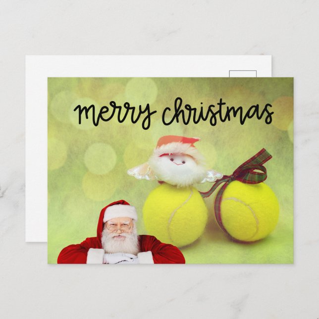 Cartão Postal Tênis Natal com Papai Noel (Frente/Verso)