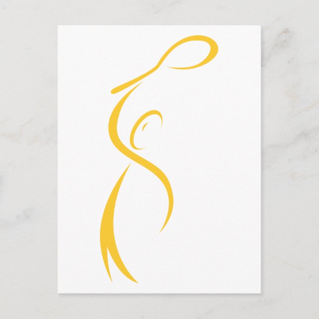 Cartão Postal Tênis Player (Frente)