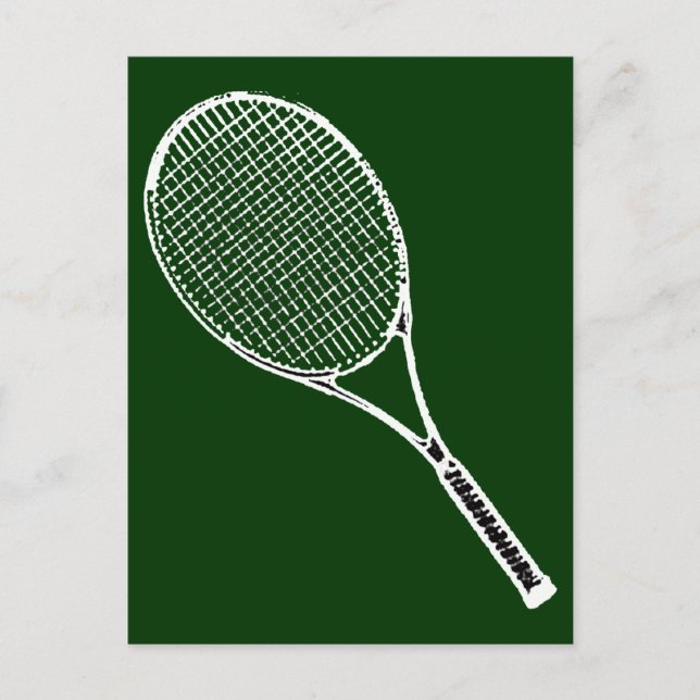 Cartão Postal tênis racquet (Frente)