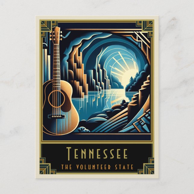 Cartão Postal Tennessee | Art Deco (Frente)