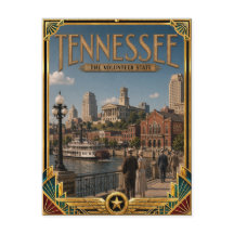 Tennessee Arte Deco Vintage Idade Dourada