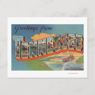 Cartão Postal Tennessee (Cena Riverboat)