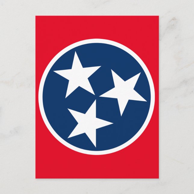 Cartão Postal Tennessee Flag (Frente)