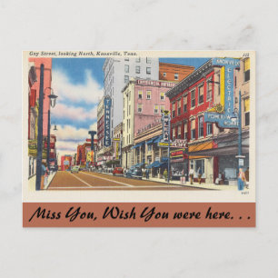 Cartão Postal Tennessee, Gay Street, Knoxville