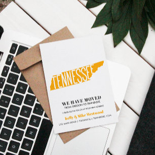 Cartão Postal TENNESSEE Mudamos Novo endereço Nova Casa
