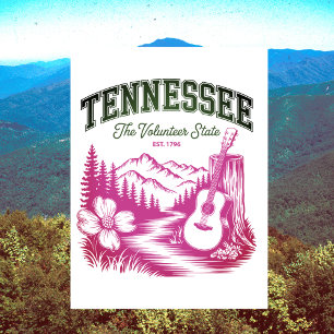 Cartão Postal Tennessee O Estado Voluntário Lembrança de Viagem