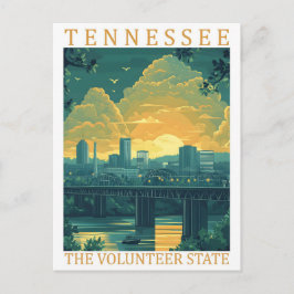 Cartão Postal Tennessee, o Volunteer State USA Viagem Place