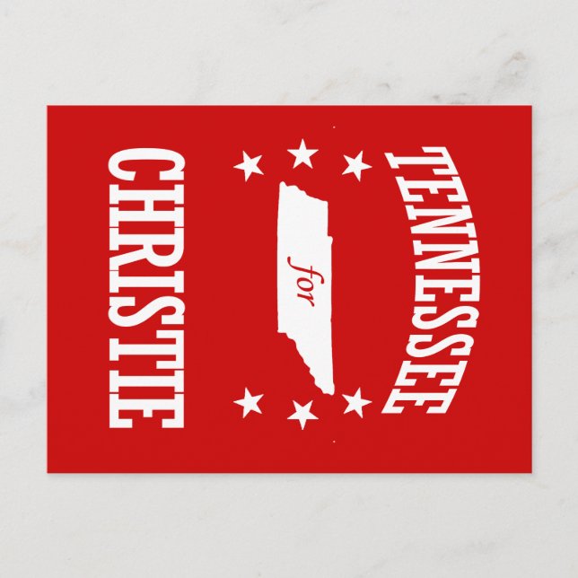CARTÃO POSTAL TENNESSEE PARA CHRISTIE (Frente)