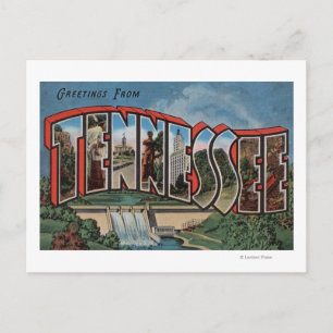 Cartão Postal Tennessee (Represa)Cenas de Letras MaiúsculasTenne
