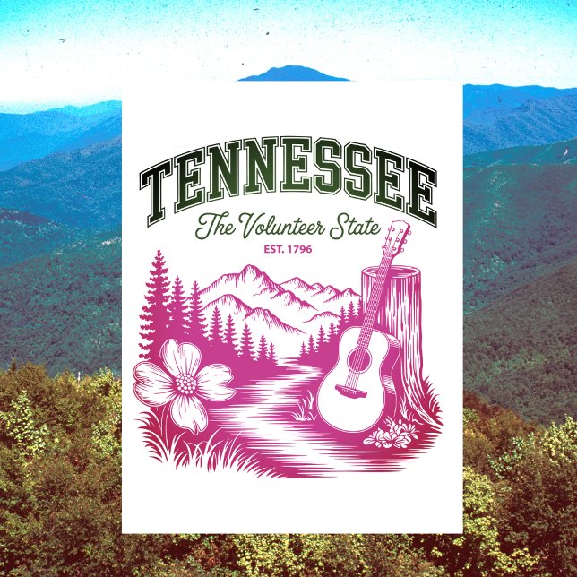 Cartão Postal Tennessee The Volunteer State Travel Souvenir (Tennessee The Volunteer State Travel Souvenir Postcard
)
