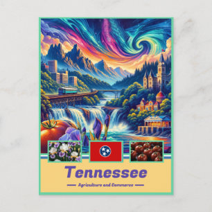 Cartão Postal Tennessee Treasures Vibrant Landmarks