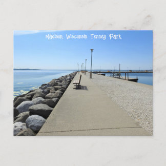 Cartão Postal Tenney Park walkway em Madison, Wisconsin
