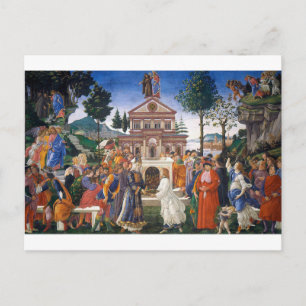 Cartão Postal Tentações de Cristo, Sandro Botticelli