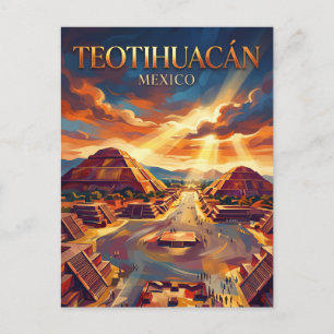 Cartão Postal Teotihuacán México