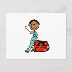 Cartão Postal Terapeuta Respiratório Masculino ou EMT