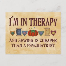 Cartão Postal Terapêutica de costura