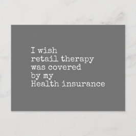 Cartão Postal Terapêutica de retalho