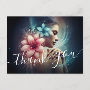 Cartão Postal Terapia de Massagem Mãos de Cura Spa de Energia Be