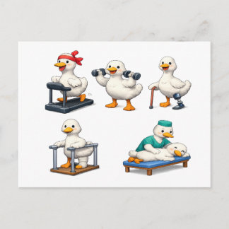 Cartão Postal Terapia Física Silly Goose , Fisioterapeuta