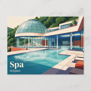 Cartão Postal Termas de Spa Bélgica
