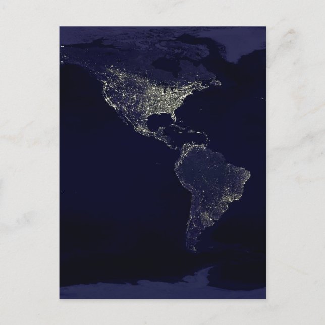 Cartão Postal Terra à Noite (Frente)
