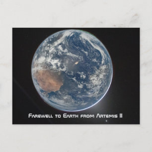 Cartão Postal Terra a partir de Artemis II