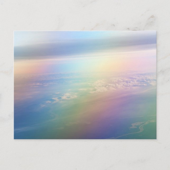 Cartão Postal Terra Arco-Íris. Essência da vida (Frente)