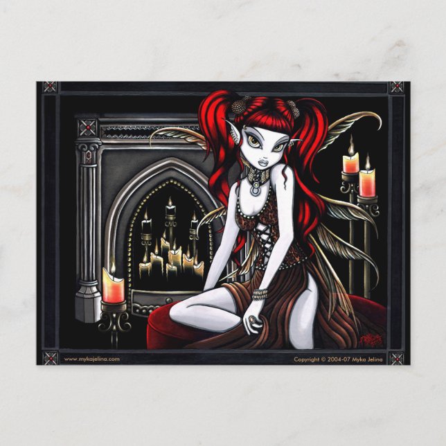 Cartão Postal "Terra Dois" Feira Vermelha de Fogo (Frente)