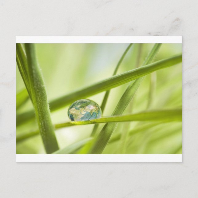 Cartão Postal Terra em uma gota (Frente)