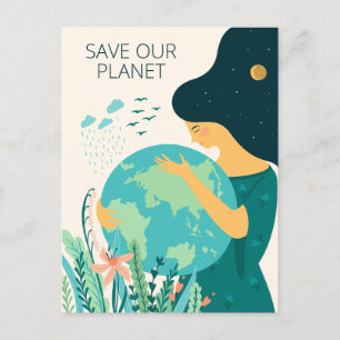 Cartão Postal Terra Mãe Planeta