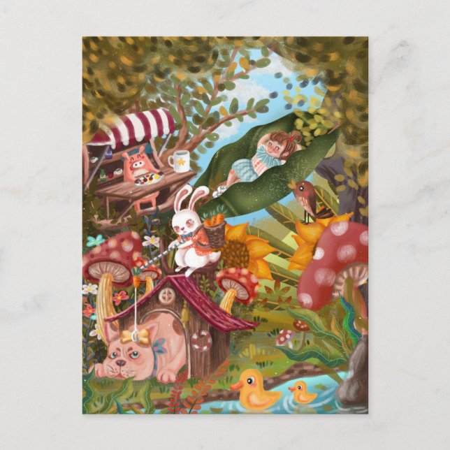 Cartão Postal Terra Mágica (Frente)