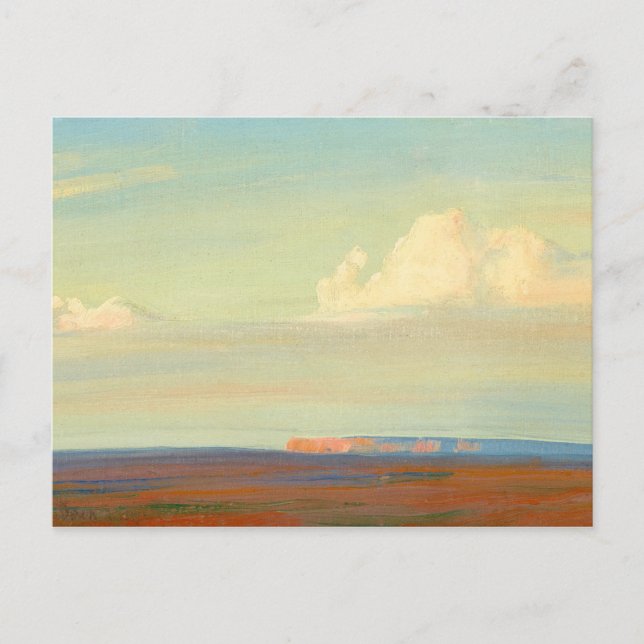 Cartão Postal Terra Navajo, Sudoeste de Chinle por Maynard Dixon (Frente)