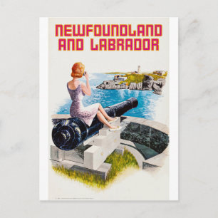 Cartão Postal Terra Nova e Labrador, Garota numa Arma Grande