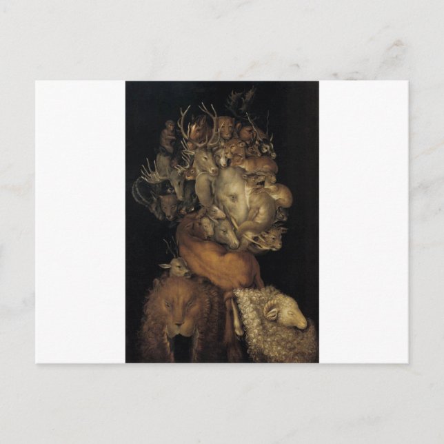 Cartão Postal Terra por Giuseppe Arcimboldo (Frente)