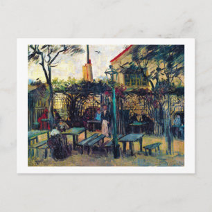 Cartão Postal Terrace Cafe em Montmartre Vincent Van Gogh