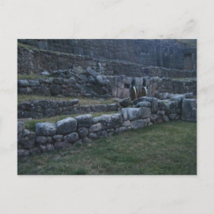 Cartão Postal Terraços de Pedra e Fontes de Água Incas Antigos P