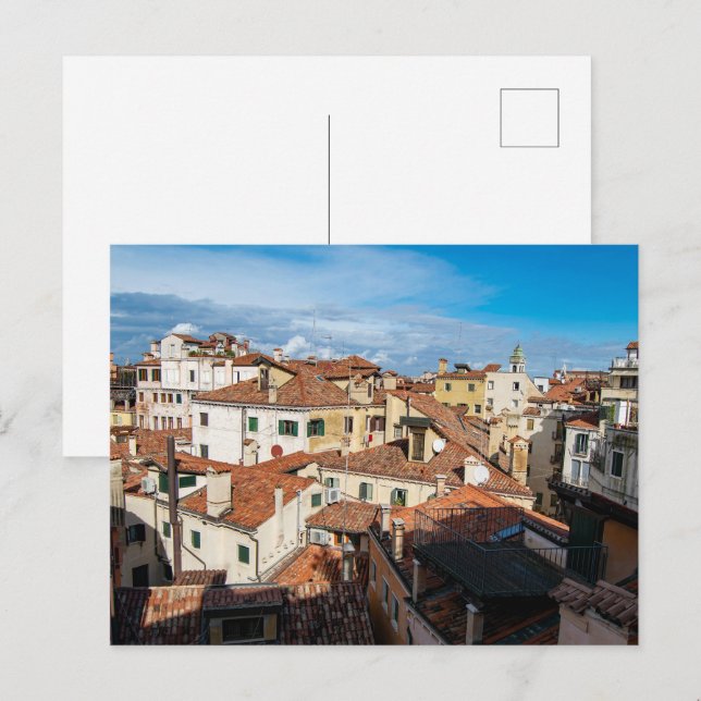Cartão Postal Terraços e Telhados Venezianos (Frente/Verso)