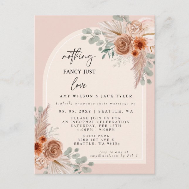 Cartão Postal Terracotta Nada Rico Apenas Ame O Anúncio (Frente)