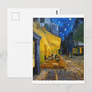 Cartão Postal Térrea do Café à Noite Van Gogh
