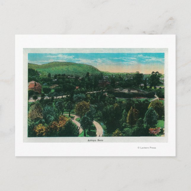 Cartão Postal Terrenos de Arroyo Seco em Pasadena, CA (Frente)