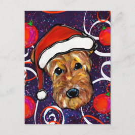 CARTÃO POSTAL TERRIER AIREDALE      