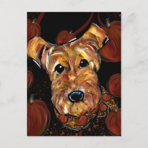 CARTÃO POSTAL TERRIER AIREDALE