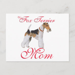 Cartão Postal Terrier Fox Wire Dia das Mães