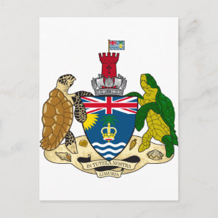 Cartão Postal Território Britânico do Oceano Índico Casaco de ar