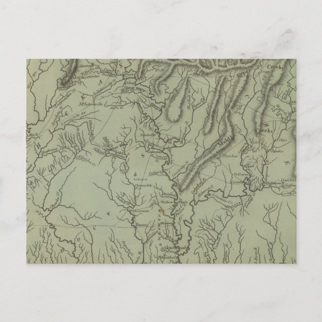 Cartão Postal Território do Mississippi (Frente)