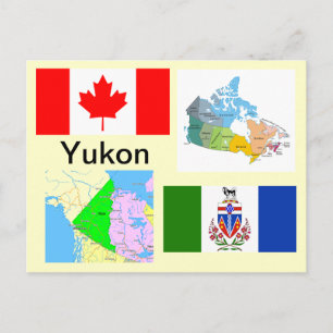 Cartão Postal Território Yukon Canadá